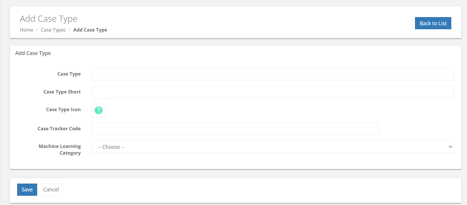 Case Types Docket Launch